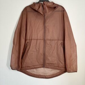 Lululemon Sheer Joy Jacket Dusty Rose Lightweight Hooded Windbreaker Size 10